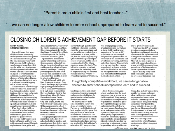 A newspaper article about children 's achievement.